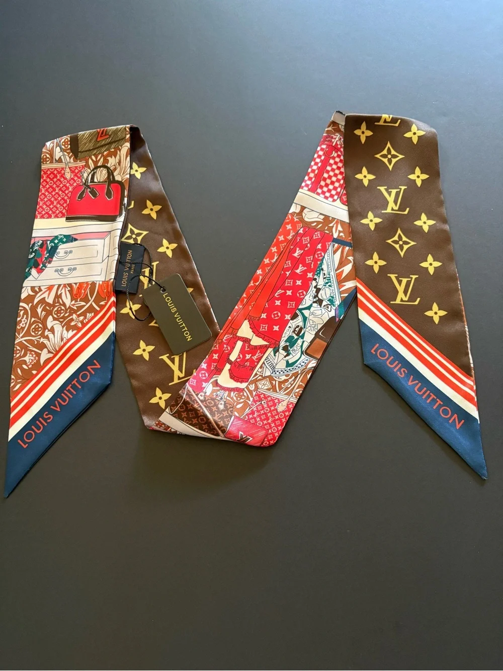 Fashion Long Silk Scarf Twilly